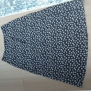 Midi floral skirt